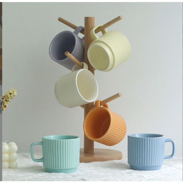 SET 6 CỐC 6 MÀU UỐNG CAFE ( CÓ HỘP)