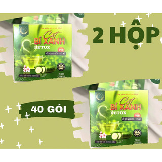 Combo 2 hộp cốt bí xanh detox vip giảm cân an toàn