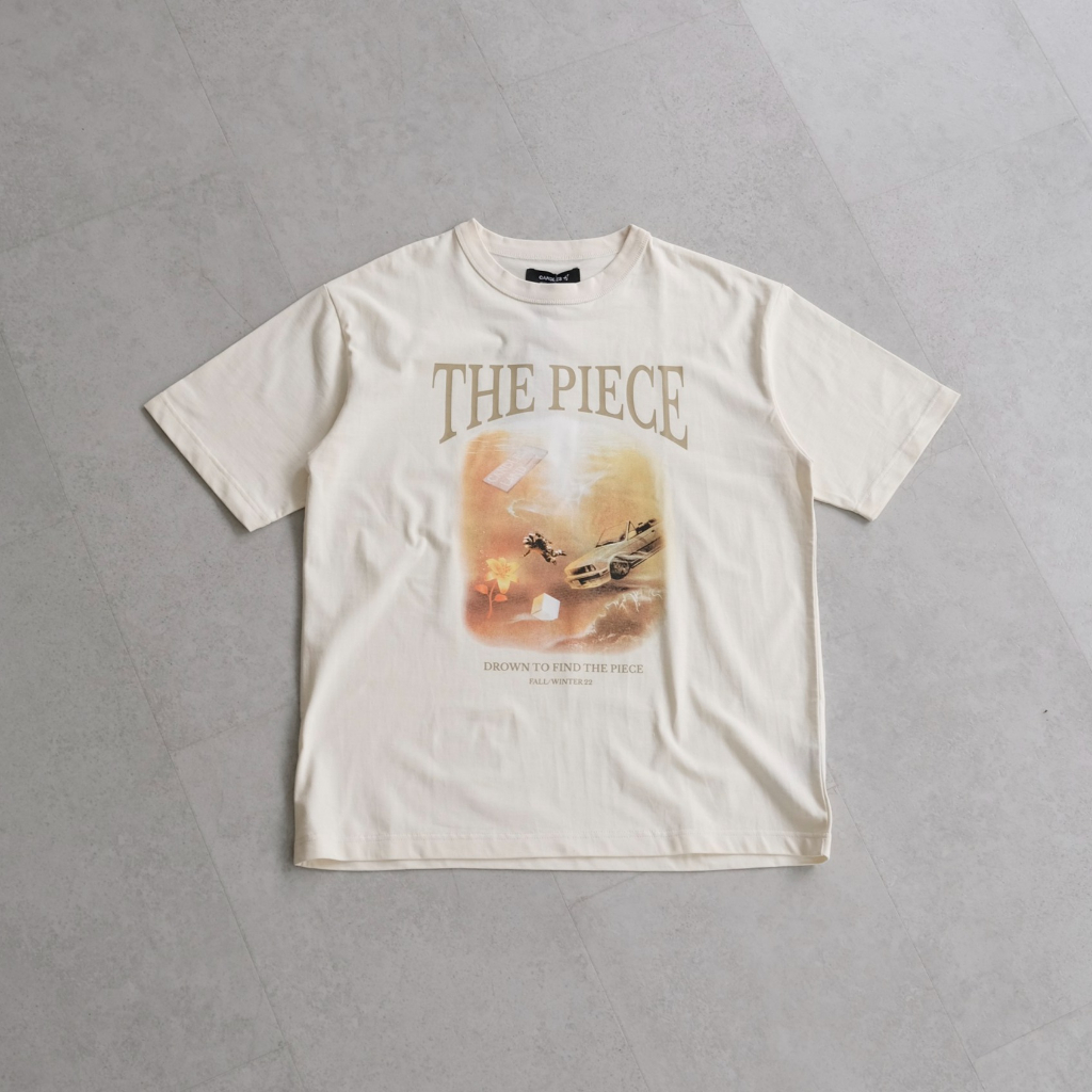 Áo phông nam nữ oversize CANDLES THE PIECE hình in sắc nét cotton 100% 260gsm chính hãng