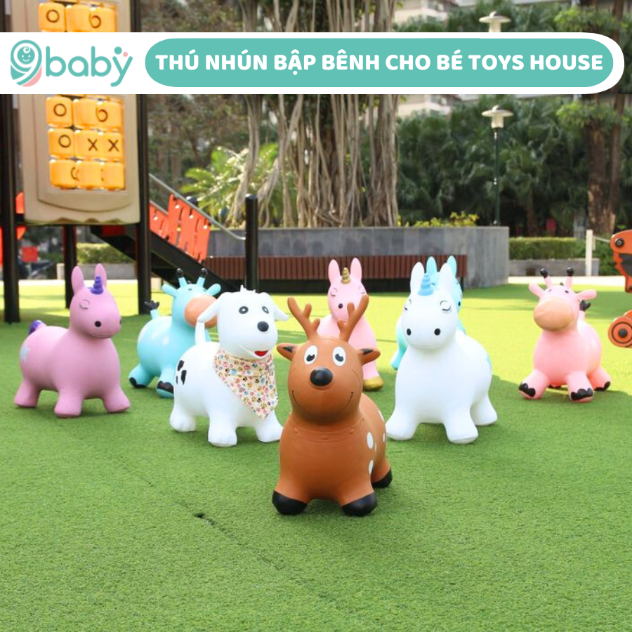 Đồ chơi thú nhún cho bé - Tặng kèm bơm