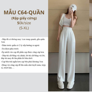 RẬP GIẤY CỨNG CẮT SẴN QUẦN C64