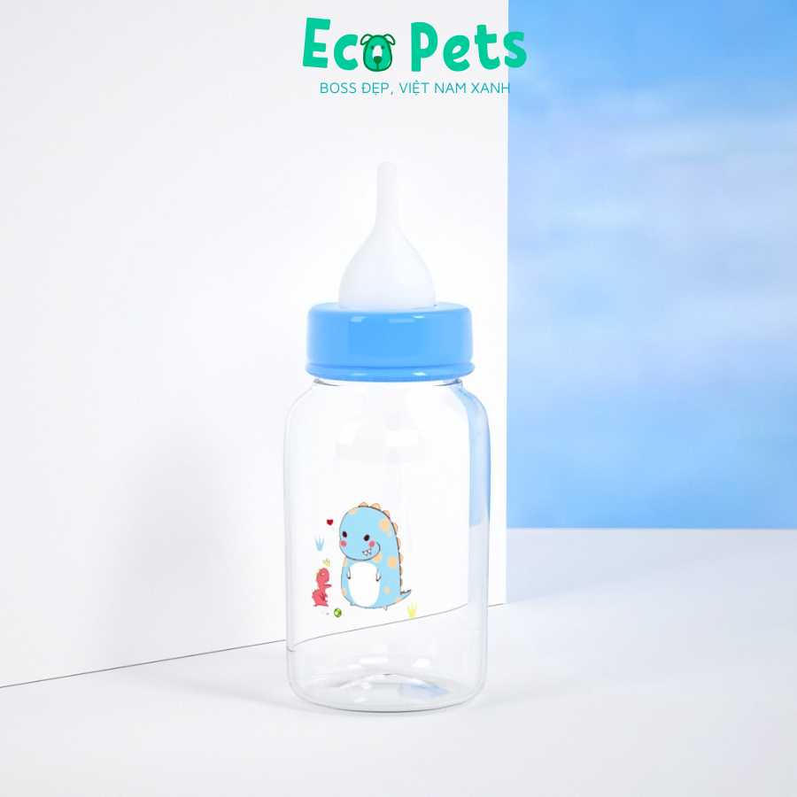 Bình sữa PURI ECOPETS cho chó mèo con uống sữa phụ kiện uống sữa cho mèo nhựa an toàn bảo vệ sức khoẻ - 125ML ECOPETS