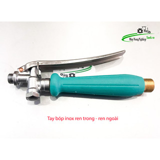 Tay bóp inox bình xịt điện phun thuốc sâu