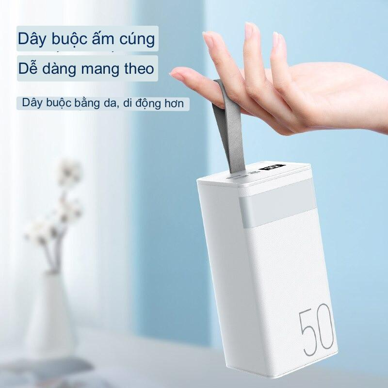 Pin dự phòng sạc nhanh Remax RPP-321 dung lượng 50000mAh đèn pin chiếu sáng - hỗ trợ QC 22.5 và PD 20W