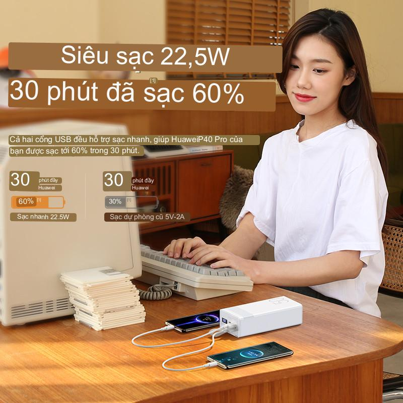 Pin dự phòng sạc nhanh Remax RPP-321 dung lượng 50000mAh đèn pin chiếu sáng - hỗ trợ QC 22.5 và PD 20W