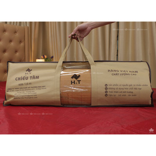 Chiếu trúc thanh Hương Trúc đá viền lụa