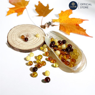  Hạt rời hổ phách xuyên vòng cho bé tự nhiên - Trang sức Lador - LD00020 