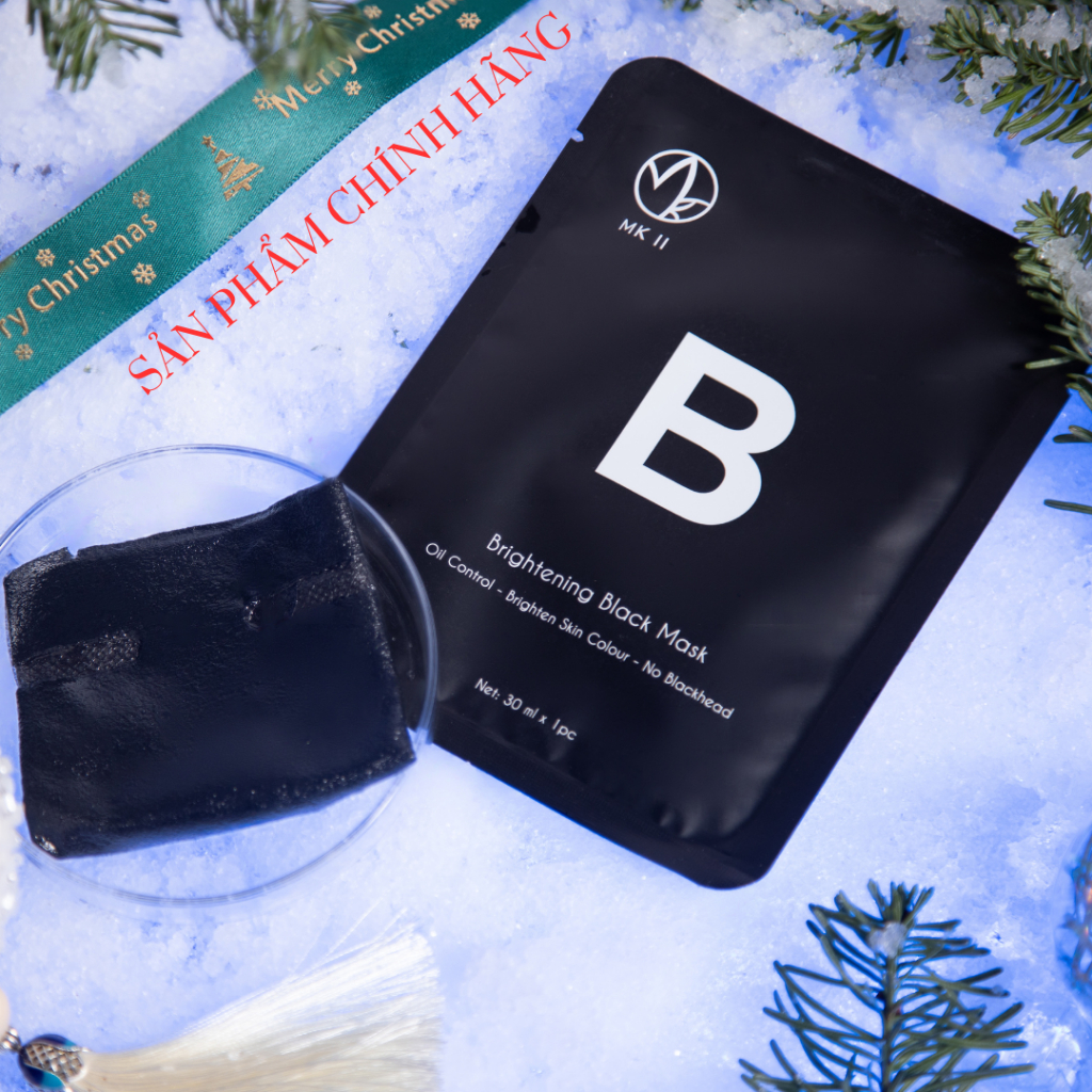 Mặt nạ giấy - Dưỡng ẩm,Phục hồi,Căng Bóng , Trẻ hóa da - MK II - Brightening Black Mask