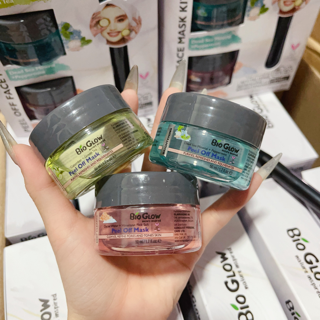 Set mặt nạ lột Bio Glow Peel Off Face Mask kit 50ml x 3