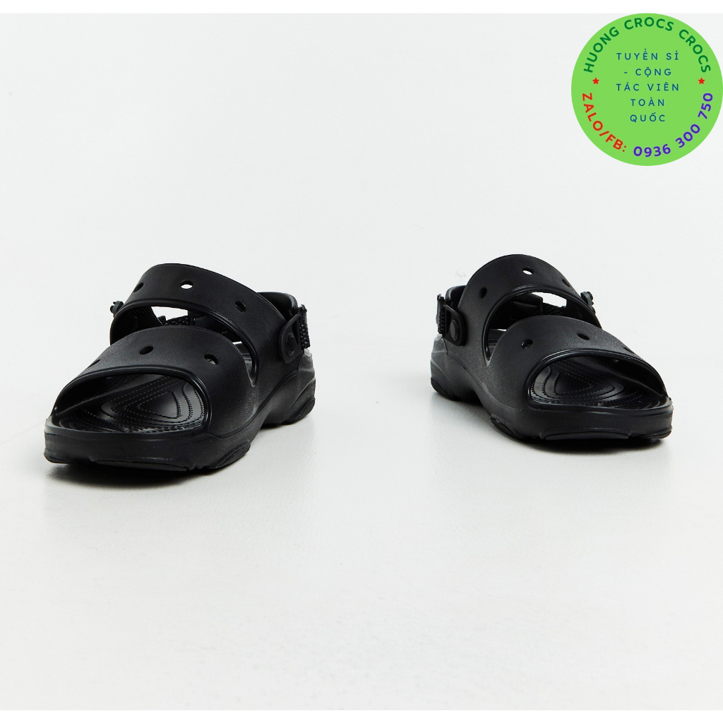 GIÀY SANDAL NHỰA CROCS offroad all terain cho cả nam và nữ màu đen, chuẩn xị full box