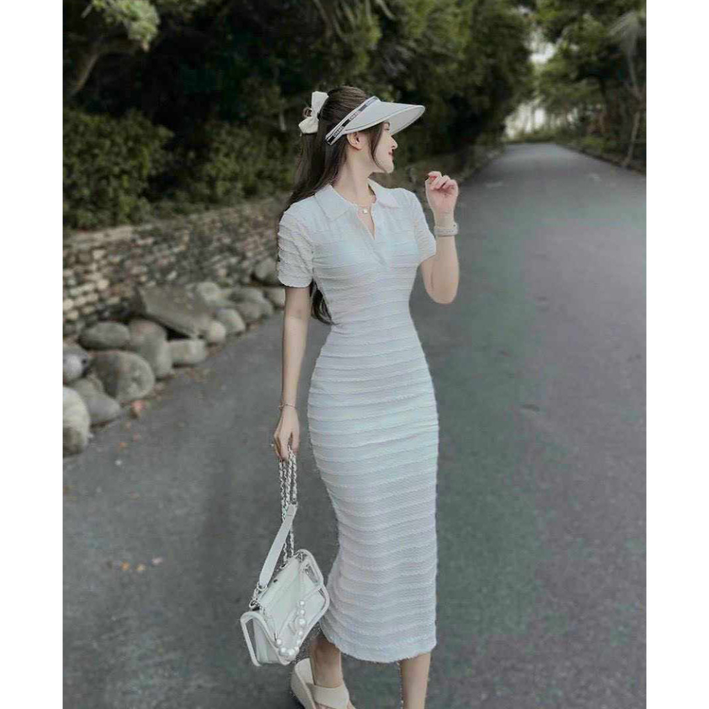 Đầm Nữ kiểu dáng gân xô ren body thích hợp đi tiệc đi chơi