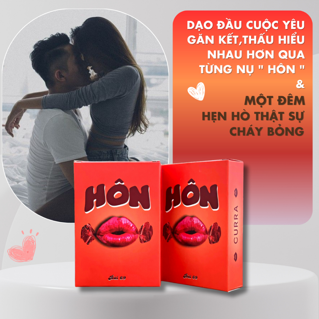 Bộ Bài Tình Yêu 69 Curra HÔN Bộ Bài Chơi Phòng Ngủ Thân Mật Tối Thượng, Lãng Mạn Cho Màn Dạo Đầu Nóng Bỏng và Mặn Nồng