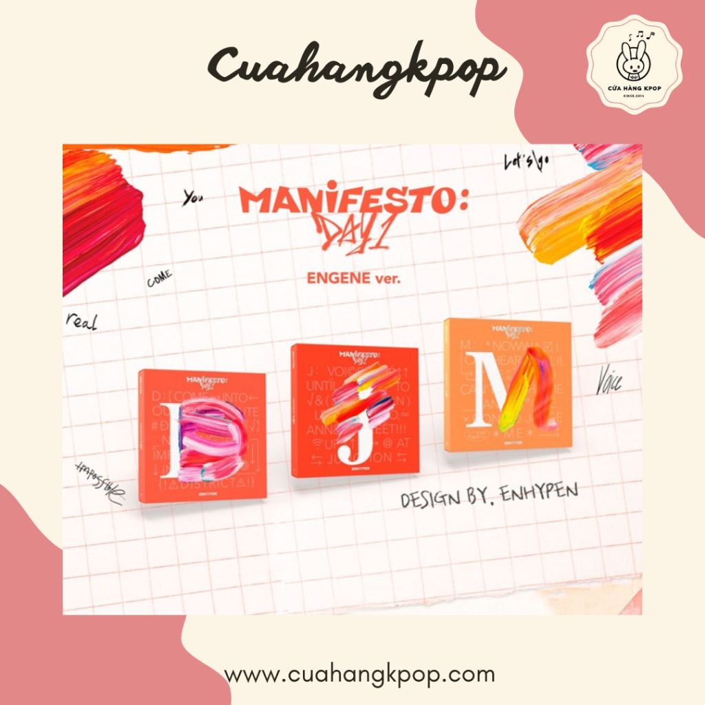 Album ENHYPEN - MANIFESTO : DAY 1 - Cửa Hàng KPOP