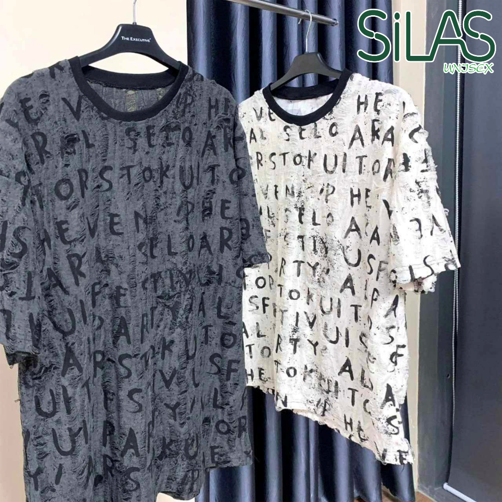 Áo thun chữ MINGO chất liệu cotton xước -Silas Unisex