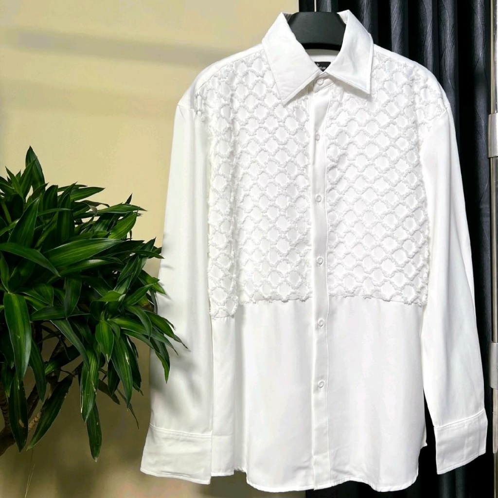 Áo Sơmi thiết kế FLYER phối xước nhà SILAS