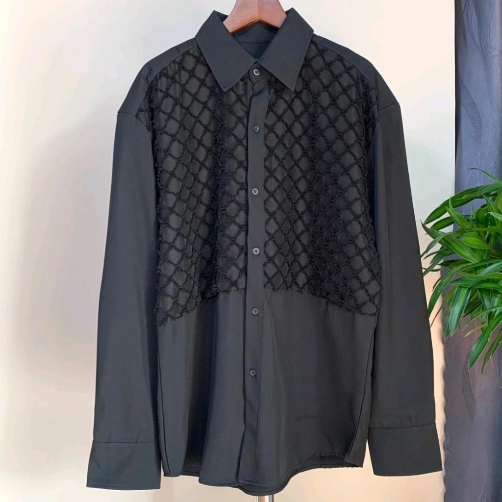 Áo Sơmi thiết kế FLYER phối xước nhà SILAS