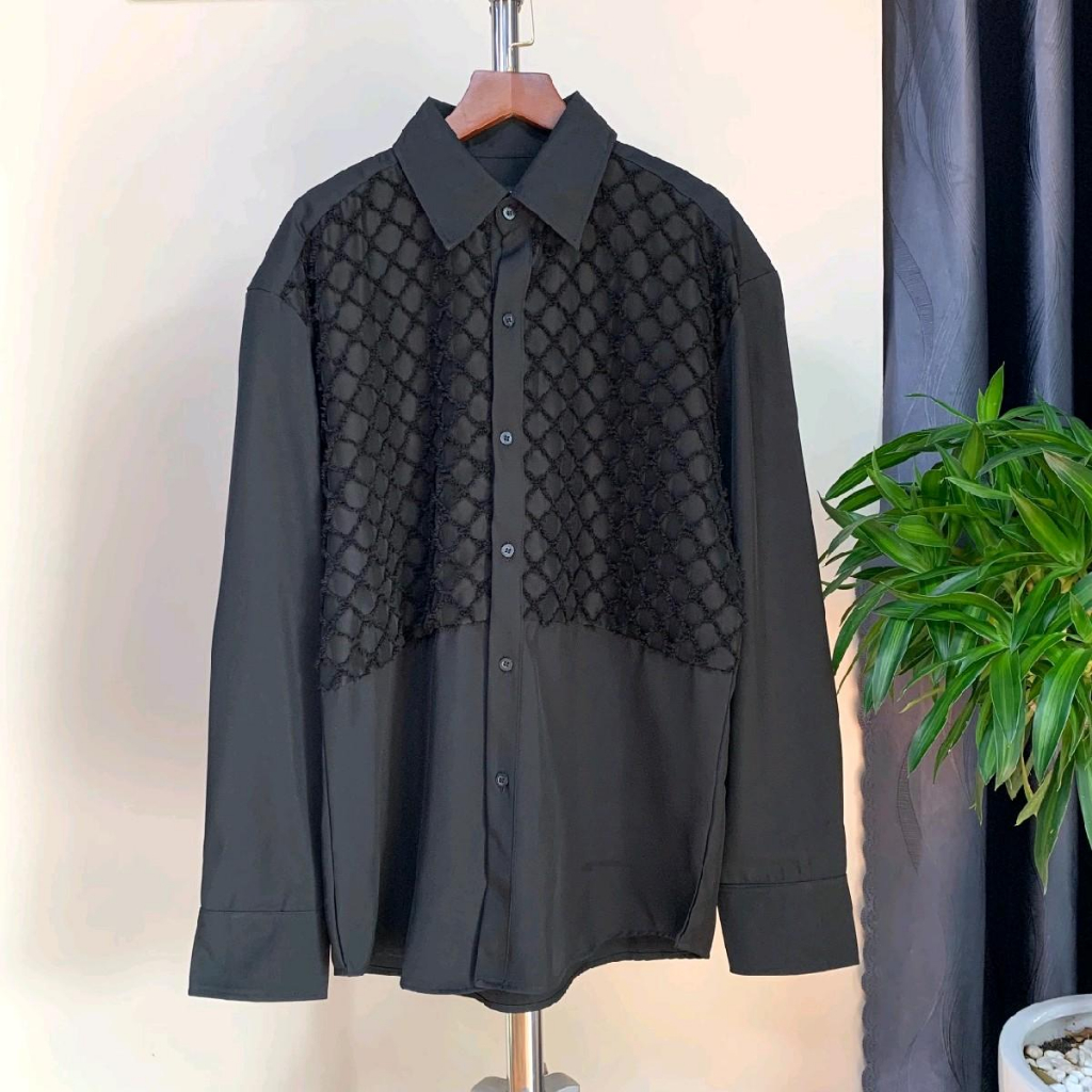 Áo Sơmi thiết kế FLYER phối xước nhà SILAS