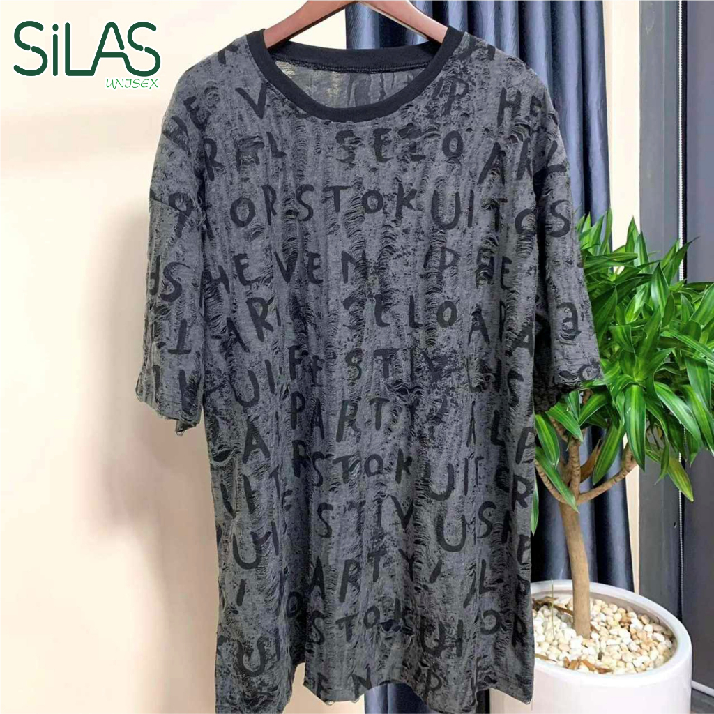 Áo thun chữ MINGO chất liệu cotton xước -Silas Unisex