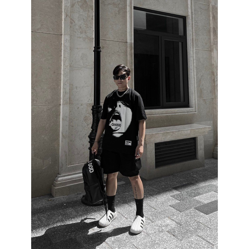 Áo thun Zombie Club Girl form rộng unisex nam nữ vải thun cotton 250gsm dày mịn mặc mát ZB003