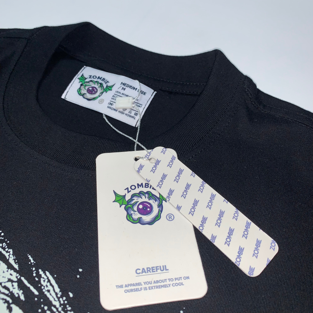 Áo thun Zombie Club Girl form rộng unisex nam nữ vải thun cotton 250gsm dày mịn mặc mát ZB003