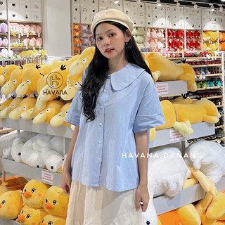 Hành thanh lý - áo sơ mi xanh kiểu thái lan hàng mới 100%