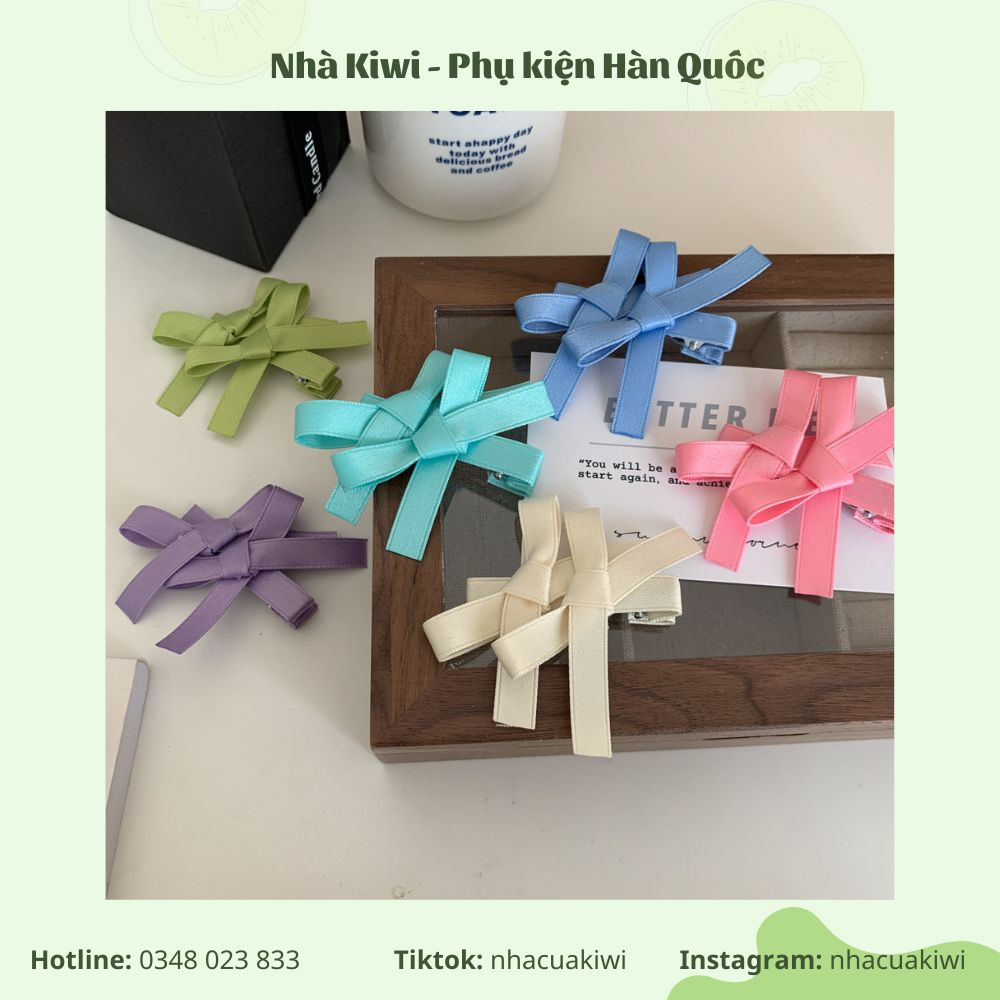 Kẹp tóc nơ đôi