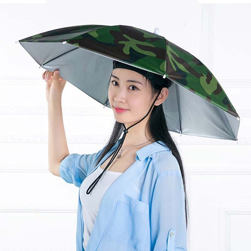 Ô Nón Cá Nhân Đội Đầu Du Lịch Dù Mũ Câu Cá - Che Nắng Mưa