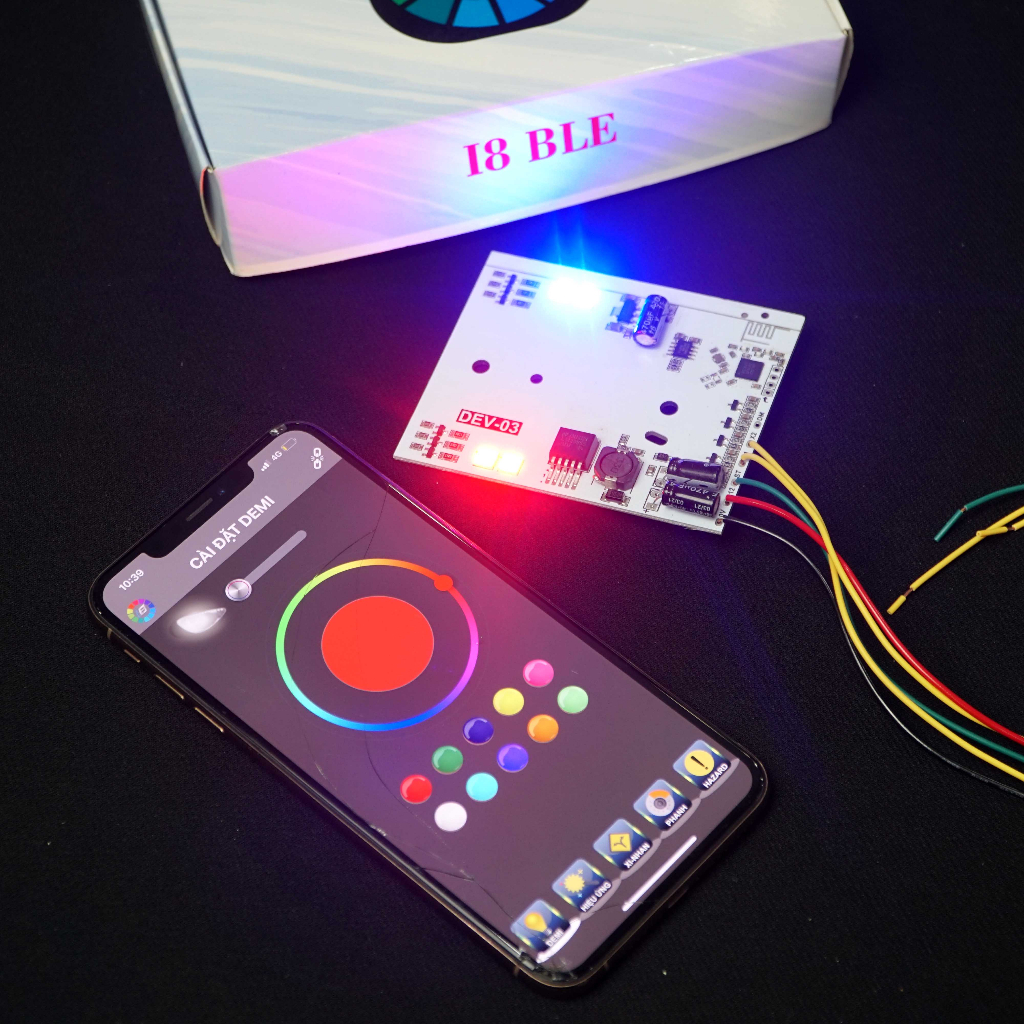 Mạch Led I8 gắn demi Exciter 155 lắp đặt như zin