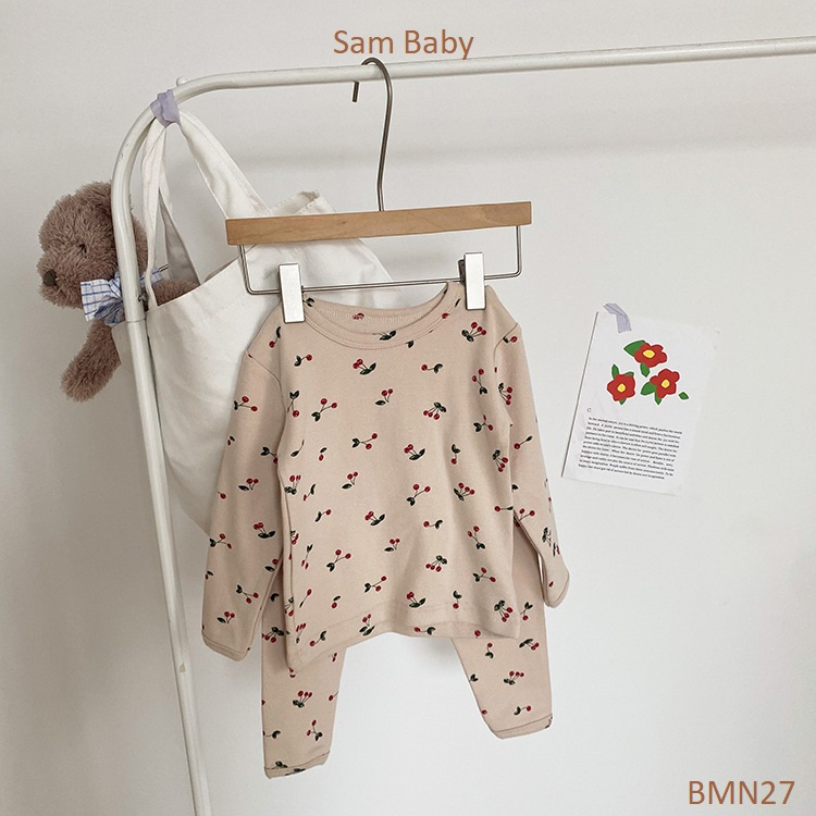 Bộ quần+ áo thu đông nhiều họa tiết cho bé trai bé gái - Sam Baby- BMN27