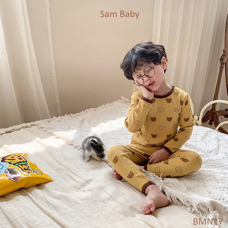 Bộ quần+ áo thu đông nhiều họa tiết cho bé trai bé gái - Sam Baby- BMN27