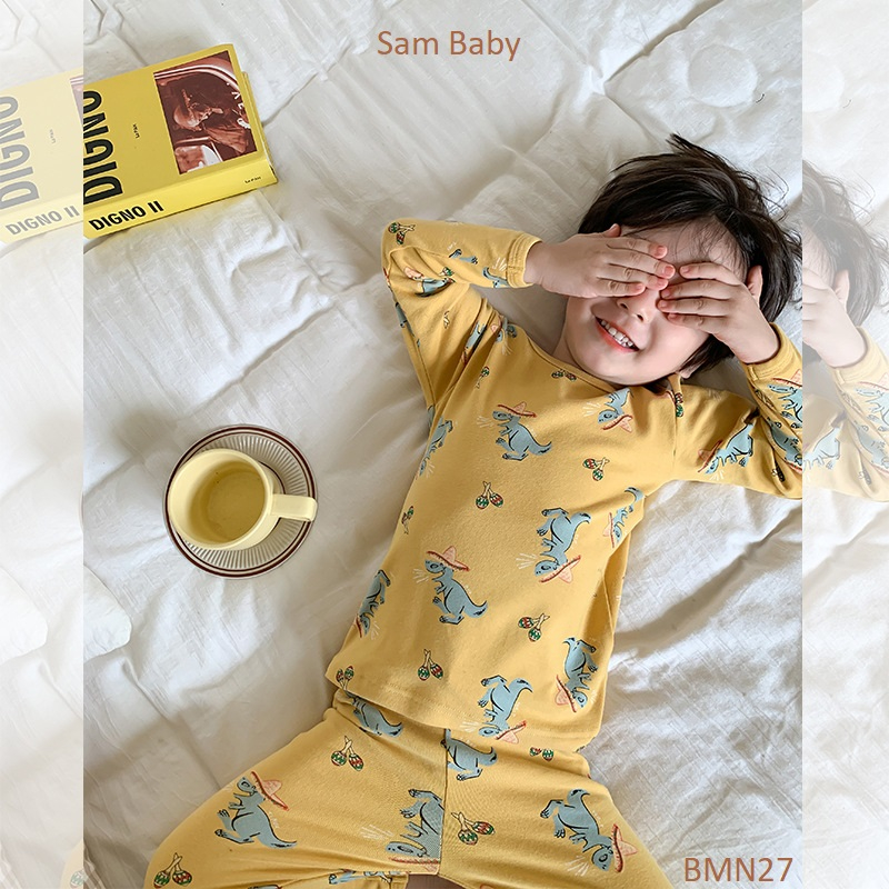 Bộ quần+ áo thu đông nhiều họa tiết cho bé trai bé gái - Sam Baby- BMN27