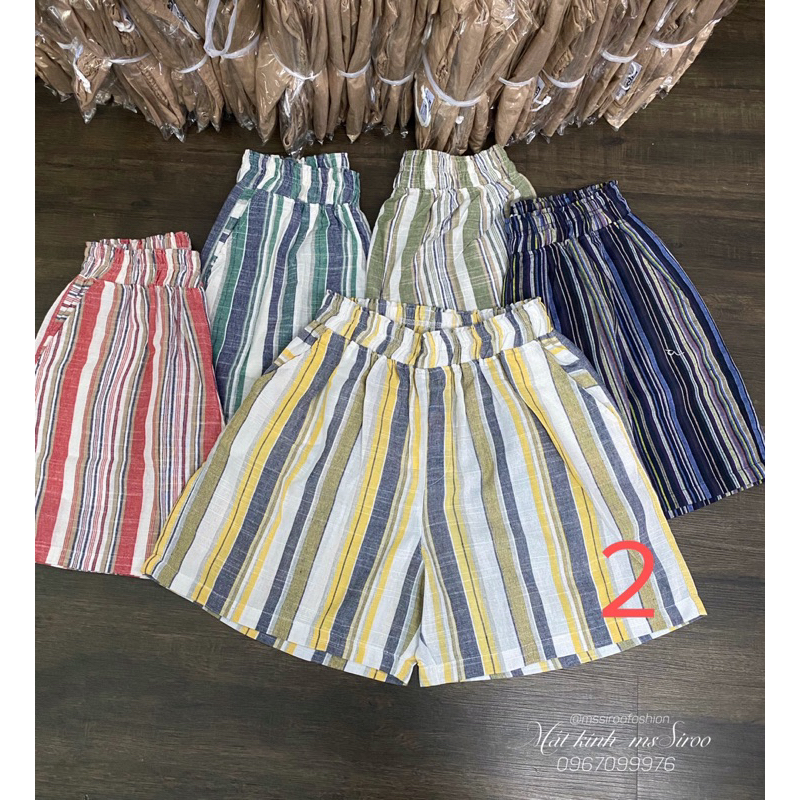 QUẦN ĐÙI LINEN ĐÃ QUA XỬ LÝ RÚT ( Freedize 45-65kg)