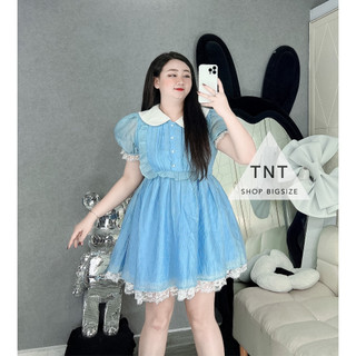 ĐẦM CÔNG CHÚA CỔ SEN VIỀN REN [TNT SHOP BIGSIZE 60KG 90KG]