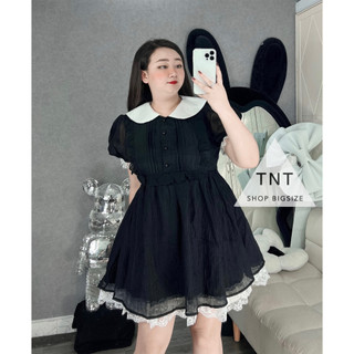ĐẦM CÔNG CHÚA CỔ SEN VIỀN REN [TNT SHOP BIGSIZE 60KG 90KG]