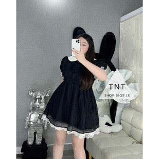 ĐẦM CÔNG CHÚA CỔ SEN VIỀN REN [TNT SHOP BIGSIZE 60KG 90KG]