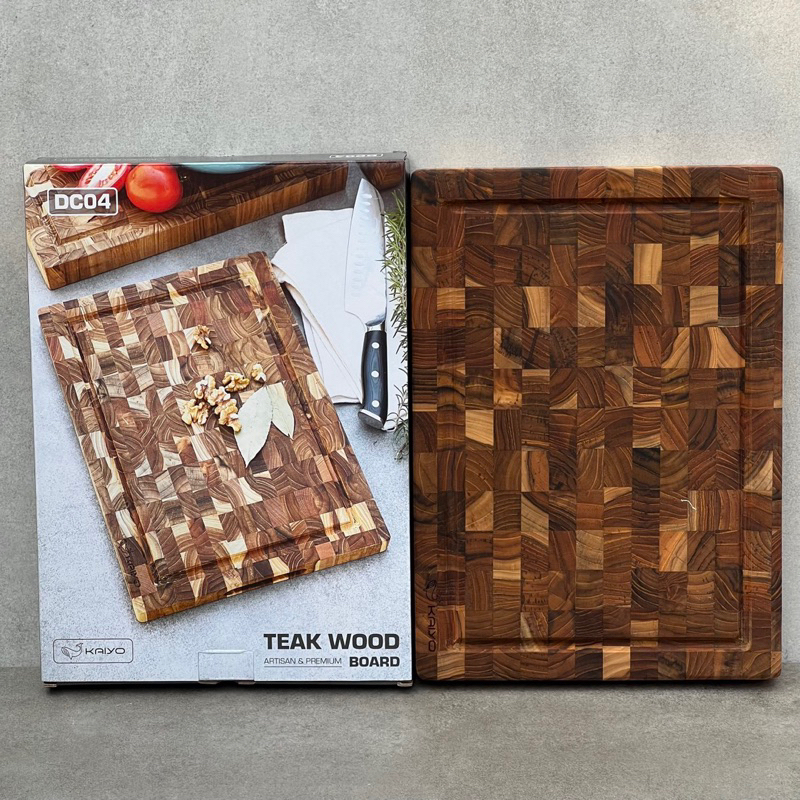 Thớt gỗ đầu cây Teak 𝐊𝐀𝐈𝐘𝐎