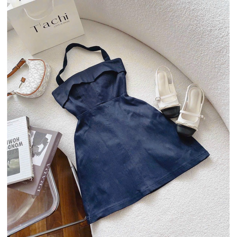 Đầm yếm xanh - Chitchitstore