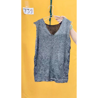 áo thun ánh nhũ bạc cực mịn.S739
