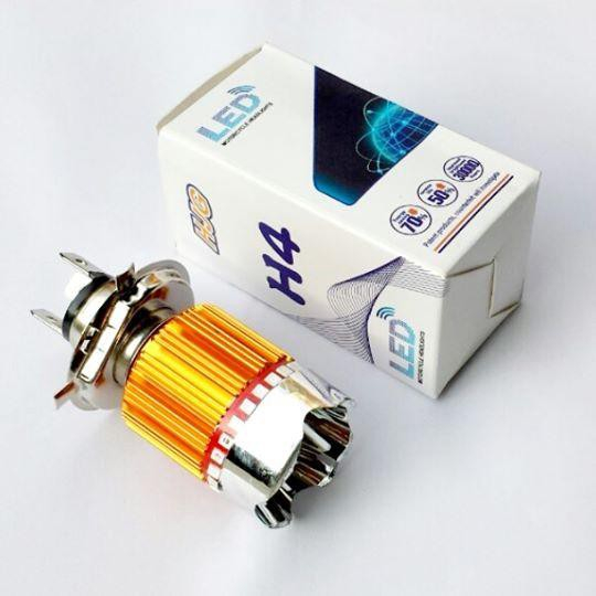 ĐÈN XE MÁY SIÊU SÁNG H4 3 MÀU