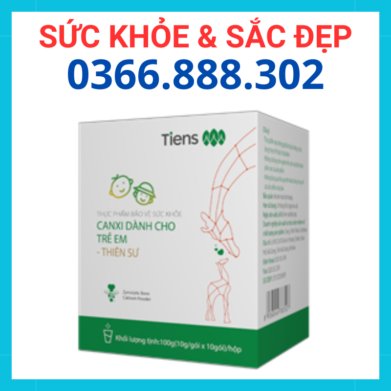 CANXI TRẺ EM THIÊN SƯ - TPBVSK Canxi dành cho trẻ em - Thiên Sư - 10 Gói