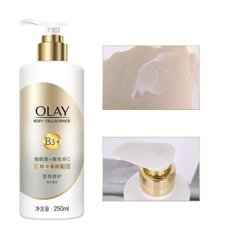 Sữa dưỡng thể Olay B3+ Vitamin C body lotion dưỡng trắng tái tạo da 250ml (VÀNG)