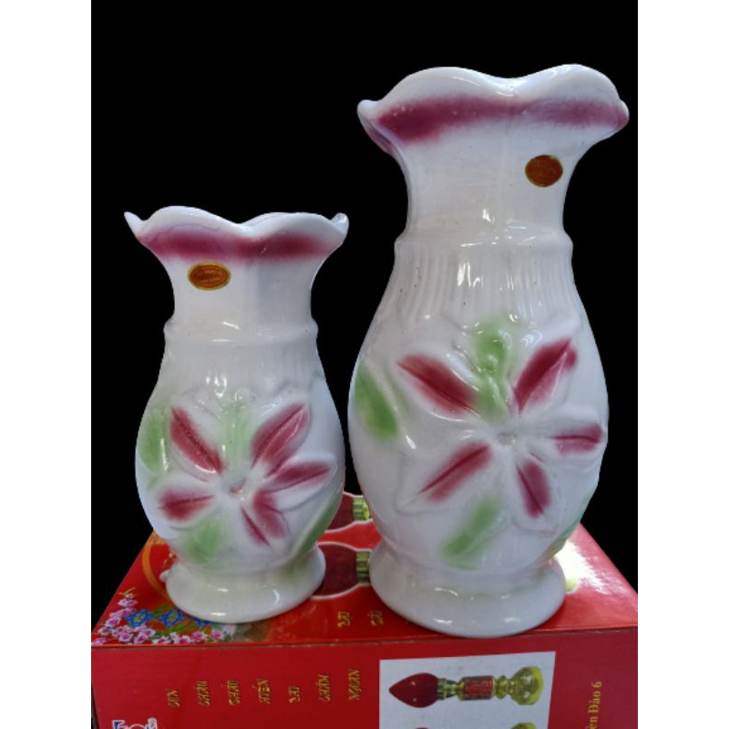 BÌNH BÔNG TRẮNG BÔNG HỒNG