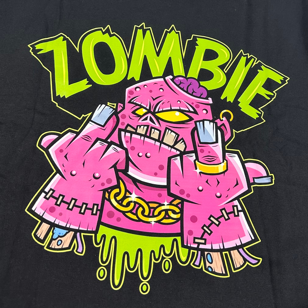 Áo thun Zombie Club Beware Of Zombie form rộng unisex nam nữ vải thun cotton định lượng 250gsm dày mịn mặc mát ZB014