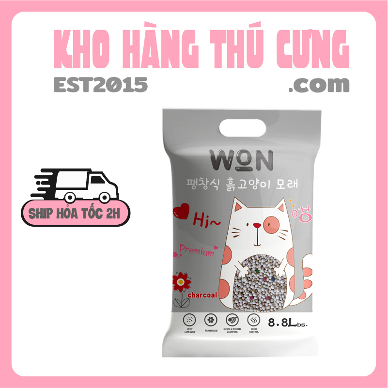Cát Cho Mèo Vệ Sinh W.O.N 8.8L