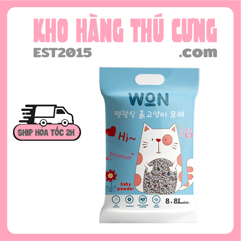Cát Cho Mèo Vệ Sinh W.O.N 8.8L