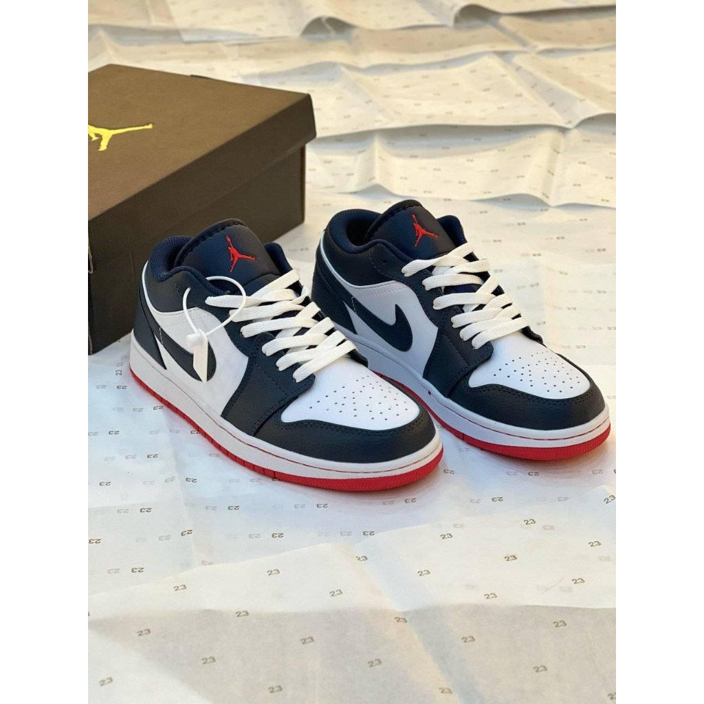 Giày sneaker nam nữ JD1 Low top Navy siêu đẹp, giày JD1 Jordan Xanh Đen