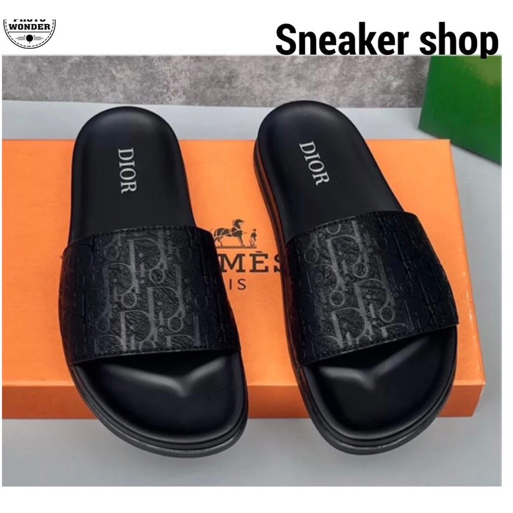 Dép quoai ngang nam DI.Or in chìm họa tiết hót nhất hè 2023!