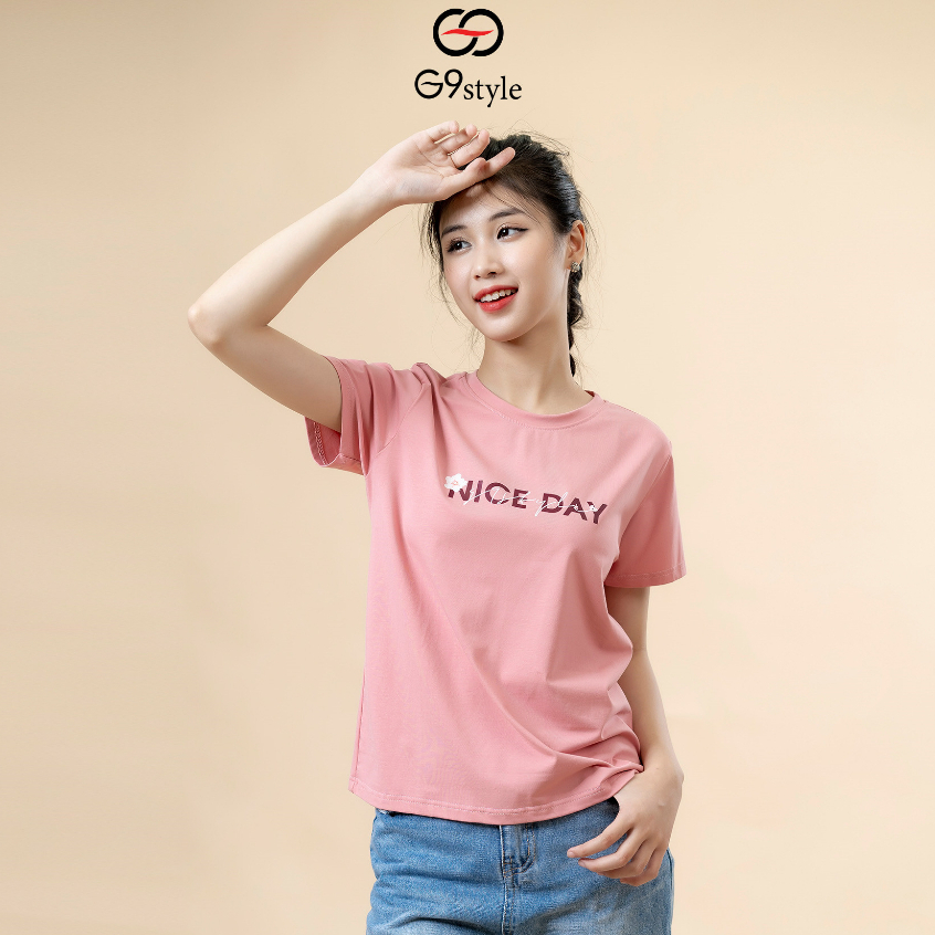 Áo thun cotton nữ Niceday G9 STYLE, áo cotton thời trang thoáng mát phong cách trẻ trung năng động