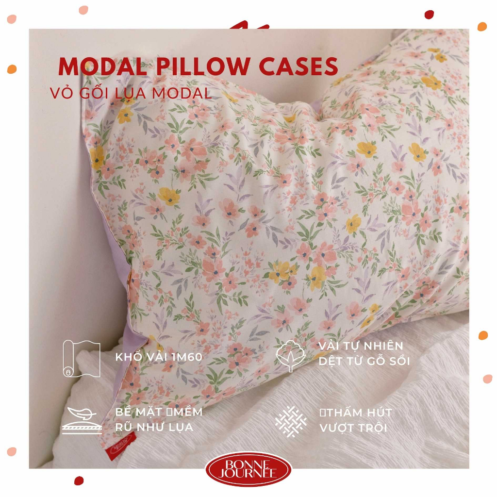 (Lụa Modal) Vỏ gối lẻ 1 cái lụa mềm mướt, thoáng mát size 50x70/ 45x65