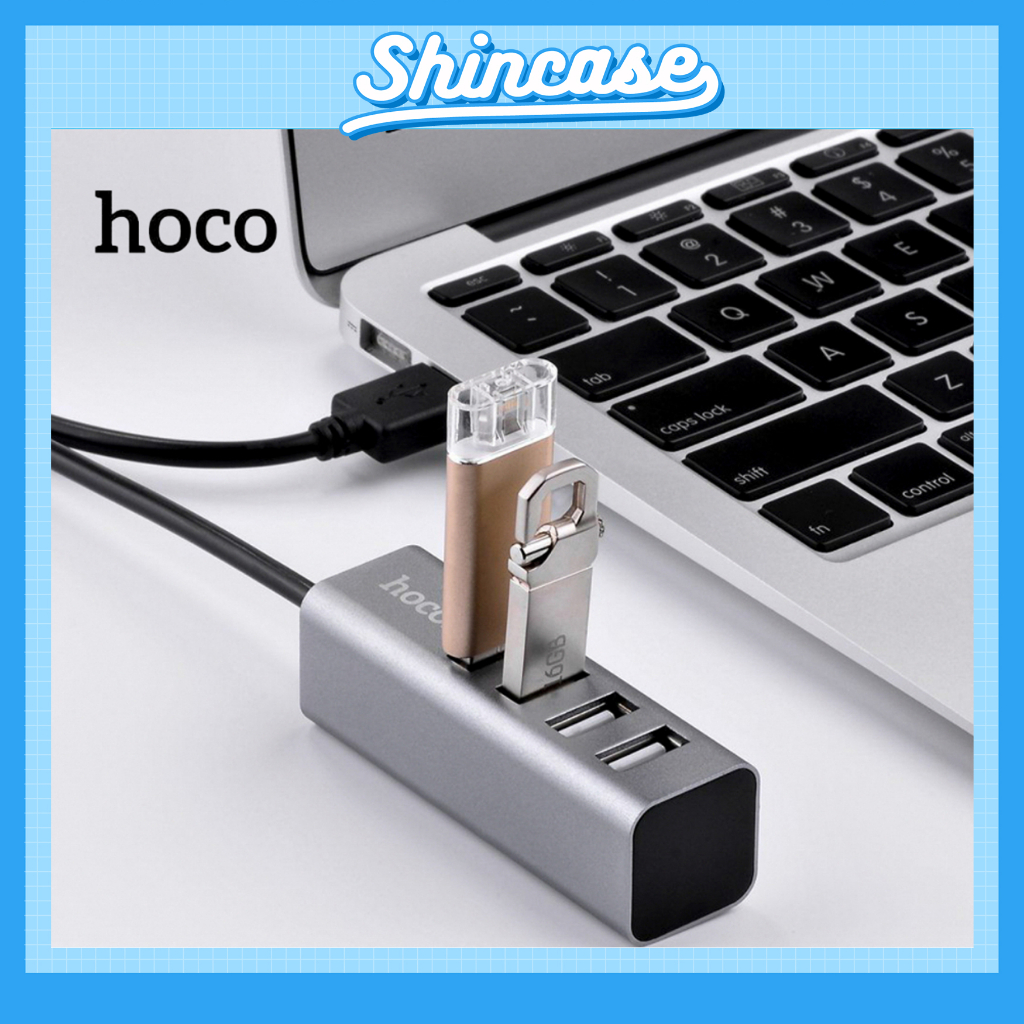 Hoco Chính Hãng - Hub USB 4 cổng HOCO HB1 - Bộ chia USB 2.0 dùng cho laptop máy tính bàn